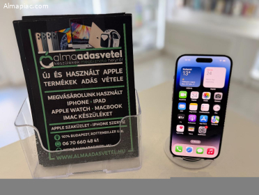 iPhone 14 Pro 128GB Silver Független/1-3 hónap gar./Akku 87%/p4514