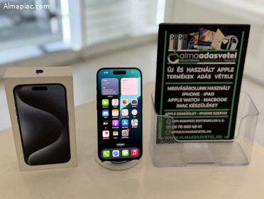 iPhone 15 Pro 128GB Független Használt/1-3 hónap gar./Akku 88%/p4667