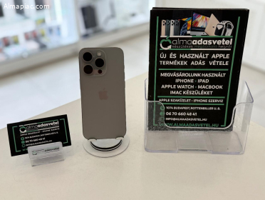 iPhone 15 Pro 256GB Független Megkímélt/1-3 hónap gar./Akku 89%/p4259